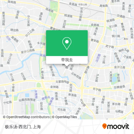 极乐汤-西北门地图