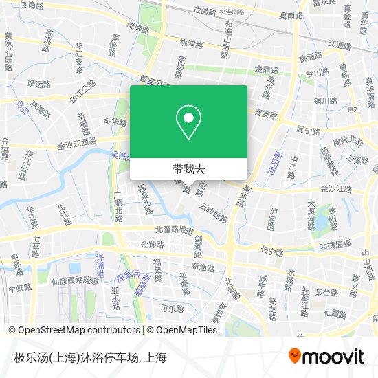 极乐汤(上海)沐浴停车场地图