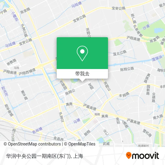 华润中央公园一期南区(东门)地图