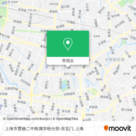 上海市曹杨二中附属学校分部-东北门地图