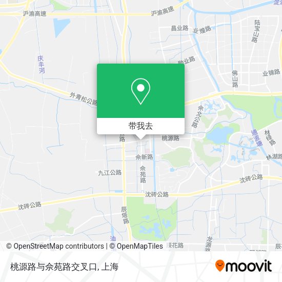 桃源路与佘苑路交叉口地图
