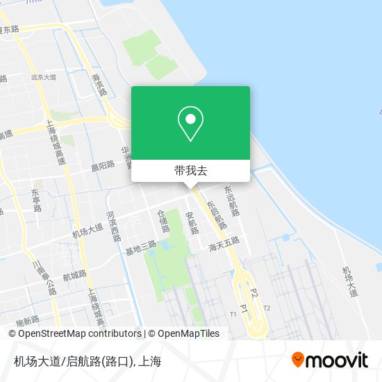 机场大道/启航路(路口)地图