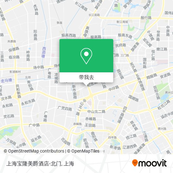 上海宝隆美爵酒店-北门地图