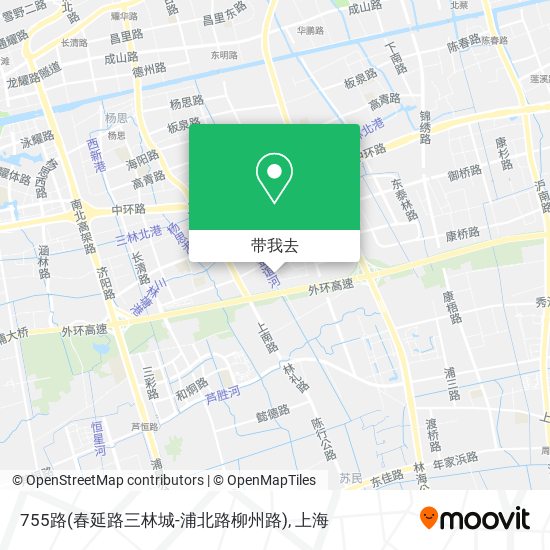 755路(春延路三林城-浦北路柳州路)地图