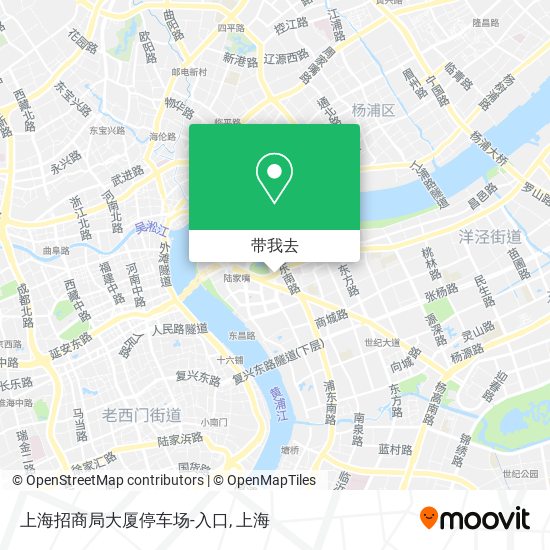 上海招商局大厦停车场-入口地图