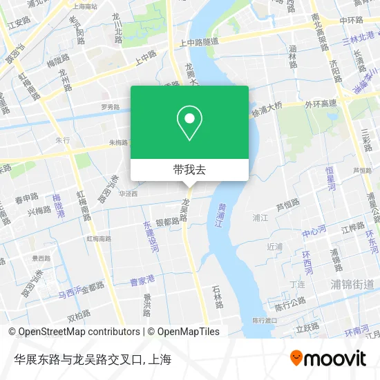 华展东路与龙吴路交叉口地图
