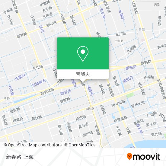 新春路地图