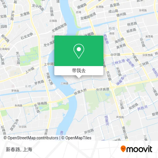新春路地图