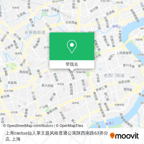 上海cactus仙人掌主题风格普通公寓陕西南路63弄分店地图