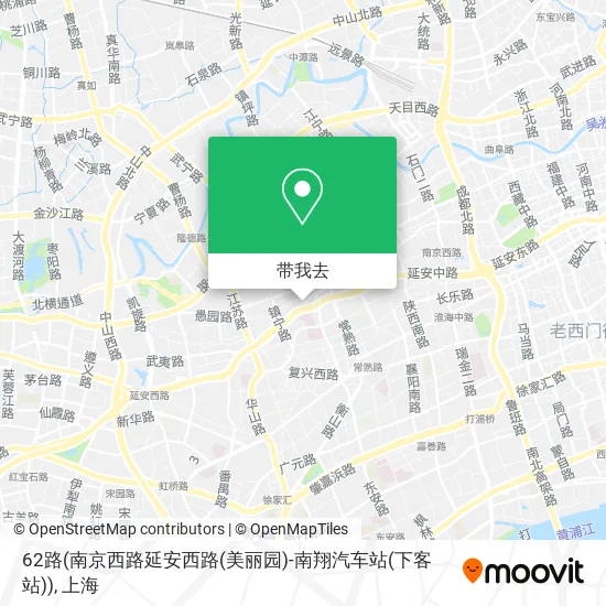 62路(南京西路延安西路(美丽园)-南翔汽车站(下客站))地图