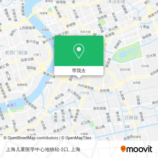 上海儿童医学中心地铁站-2口地图