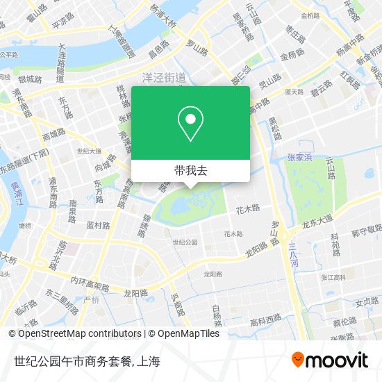 世纪公园午市商务套餐地图