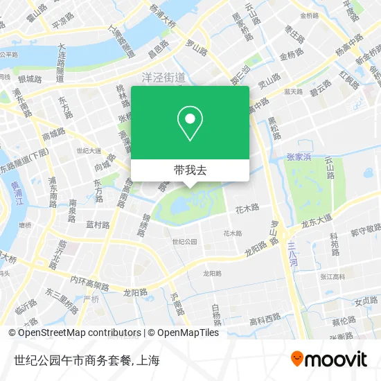世纪公园午市商务套餐地图