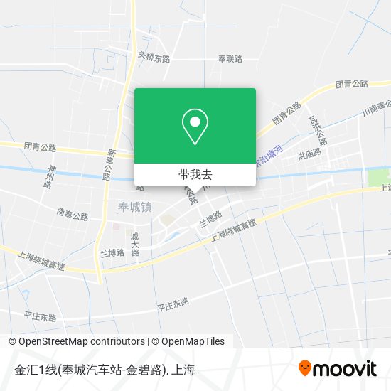 金汇1线(奉城汽车站-金碧路)地图