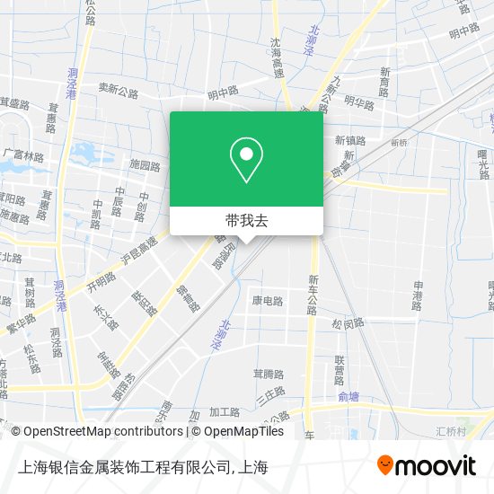 上海银信金属装饰工程有限公司地图