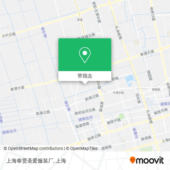 上海奉贤圣爱服装厂地图