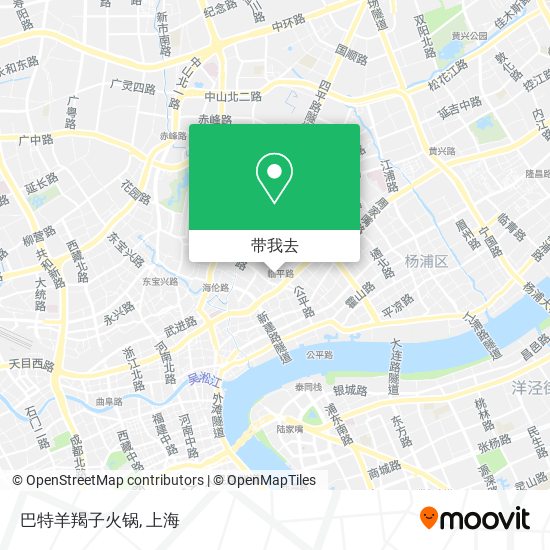 巴特羊羯子火锅地图