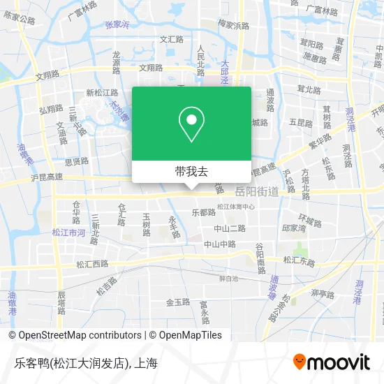乐客鸭(松江大润发店)地图
