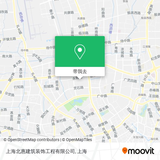 上海北惠建筑装饰工程有限公司地图