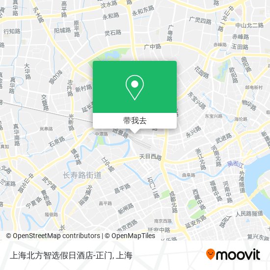 上海北方智选假日酒店-正门地图