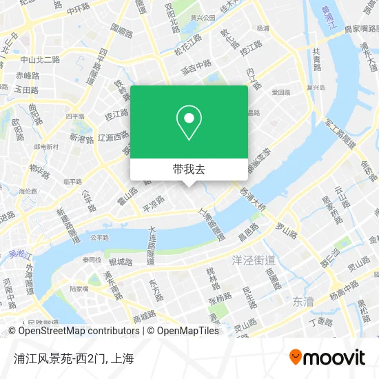 浦江风景苑-西2门地图