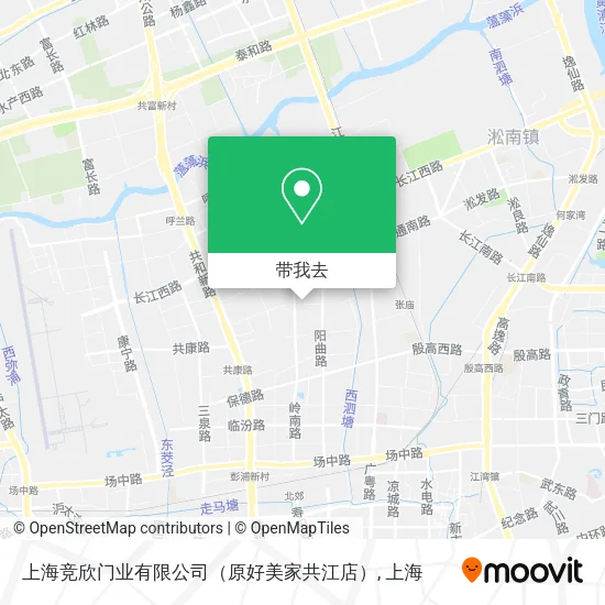 上海竞欣门业有限公司（原好美家共江店）地图