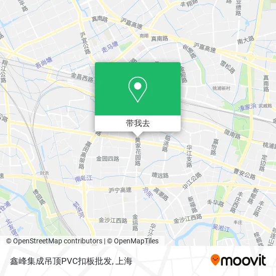 鑫峰集成吊顶PVC扣板批发地图
