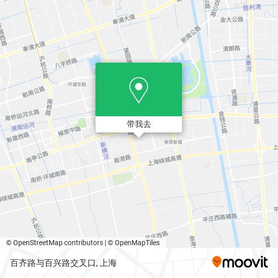 百齐路与百兴路交叉口地图
