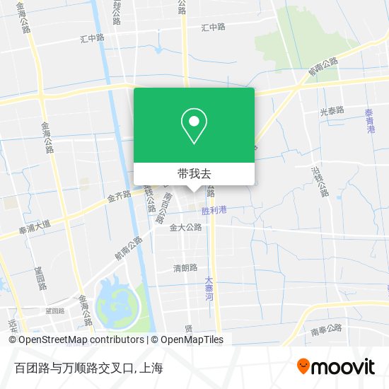 百团路与万顺路交叉口地图