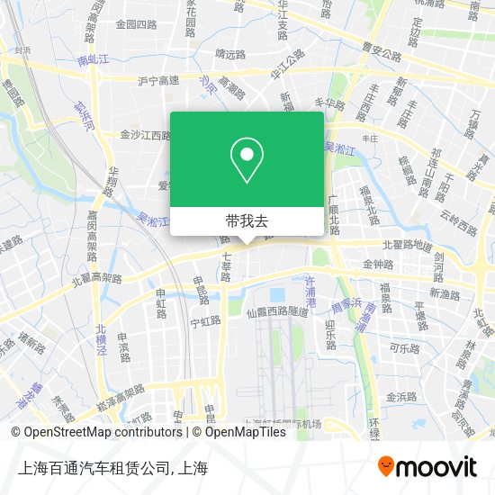 上海百通汽车租赁公司地图