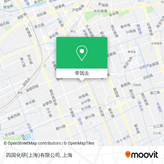 四国化研(上海)有限公司地图