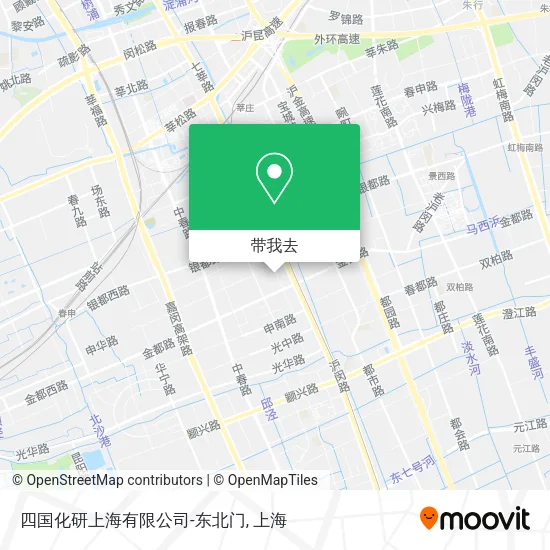 四国化研上海有限公司-东北门地图