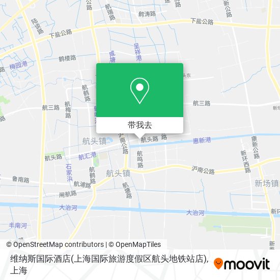 维纳斯国际酒店(上海国际旅游度假区航头地铁站店)地图