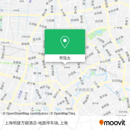 上海明捷万丽酒店-地面停车场地图
