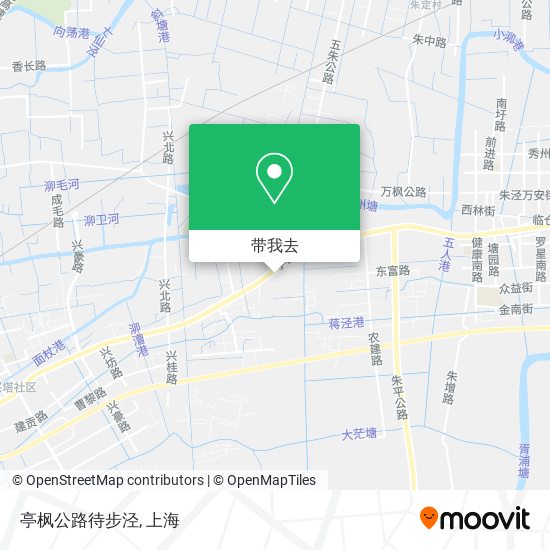 亭枫公路待步泾地图