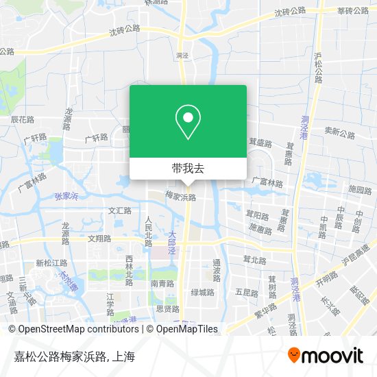 嘉松公路梅家浜路地图