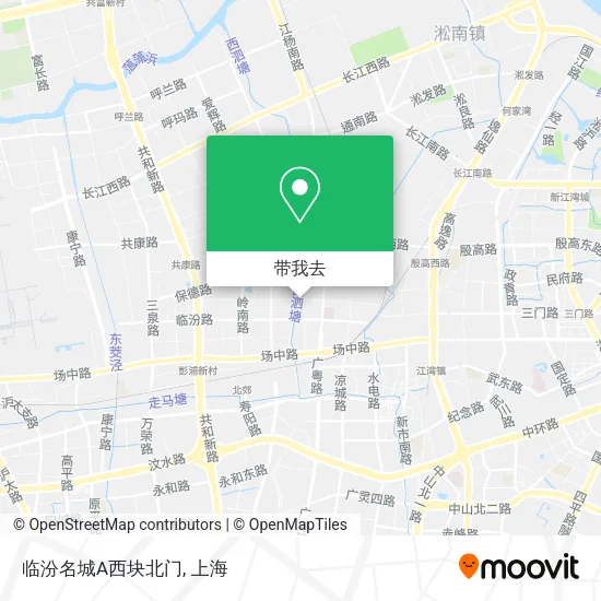 临汾名城A西块北门地图