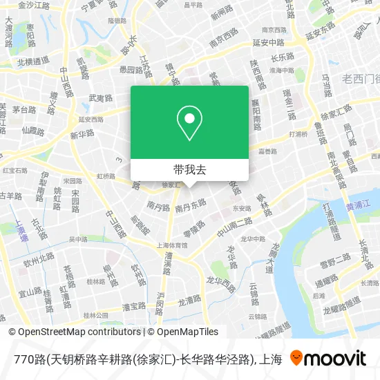 770路(天钥桥路辛耕路(徐家汇)-长华路华泾路)地图