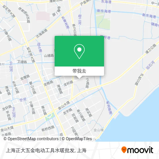 上海正大五金电动工具水暖批发地图