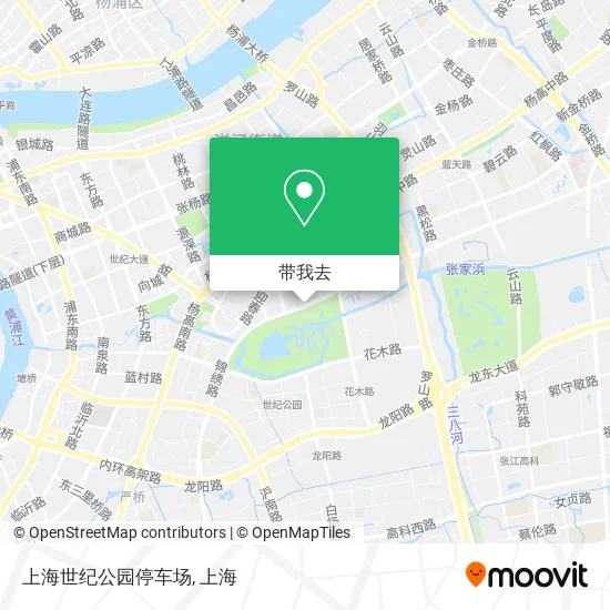 上海世纪公园停车场地图