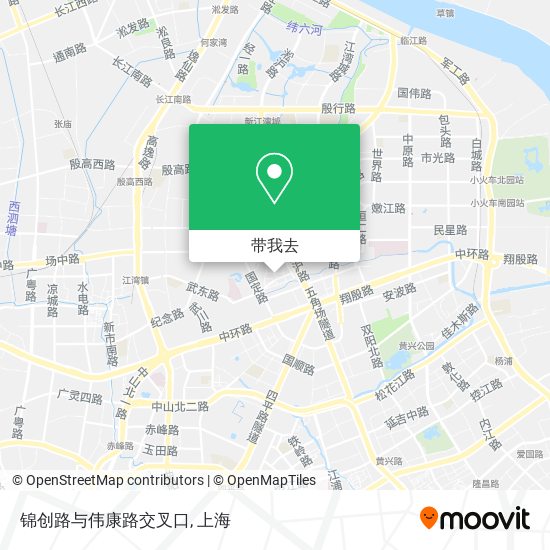 锦创路与伟康路交叉口地图