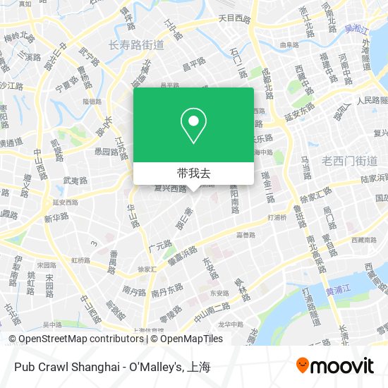 Pub Crawl Shanghai - O'Malley's地图
