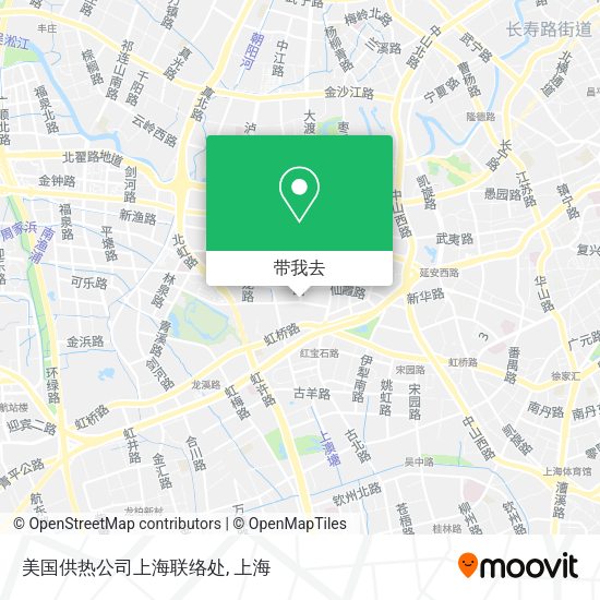美国供热公司上海联络处地图