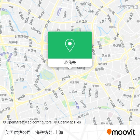 美国供热公司上海联络处地图