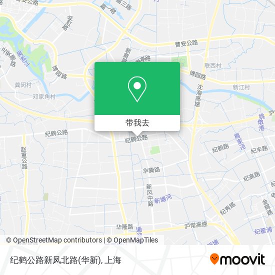 纪鹤公路新凤北路(华新)地图