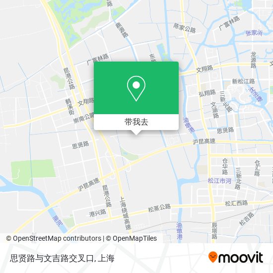 思贤路与文吉路交叉口地图