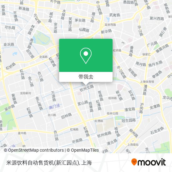米源饮料自动售货机(新汇园点)地图