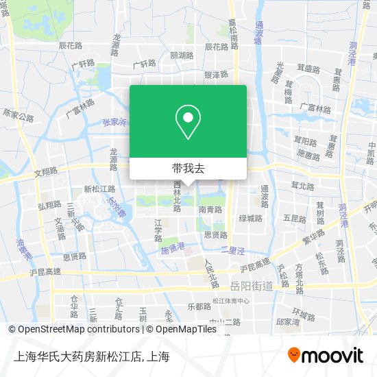 上海华氏大药房新松江店地图