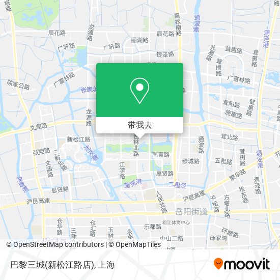 巴黎三城(新松江路店)地图