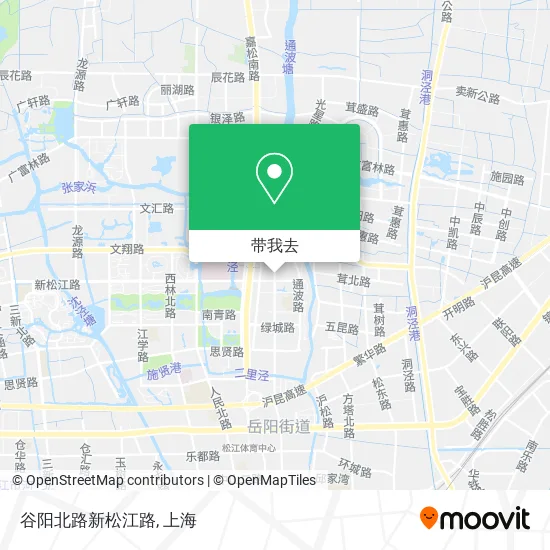 谷阳北路新松江路地图